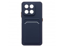 Чехол-накладка - SC337 с картхолдером для "Honor X7d 5G" (dark blue) (241710)