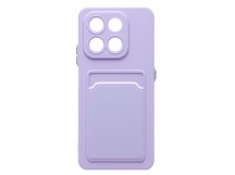 Чехол-накладка - SC337 с картхолдером для "Honor X7d 5G" (light violet) (241711)