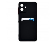 Чехол-накладка - SC337 с картхолдером для "Samsung Galaxy A07 4G" (black) (241633)