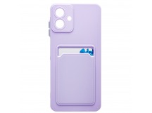 Чехол-накладка - SC337 с картхолдером для "Samsung Galaxy A07 4G" (light violet) (241635)