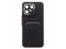 Чехол-накладка - SC337 с картхолдером для "Tecno Pova 7 Pro 5G" (black) (241466)
