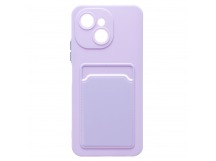 Чехол-накладка - SC337 с картхолдером для "Tecno Spark 40C" (light violet) (241449)