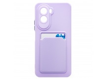 Чехол-накладка - SC337 с картхолдером для "Xiaomi Poco M7 4G" (light violet) (241692)