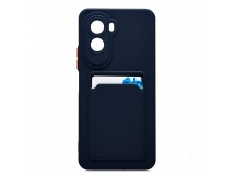 Чехол-накладка - SC337 с картхолдером для "Xiaomi Poco M7 Plus" (dark blue) (241672)