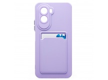 Чехол-накладка - SC337 с картхолдером для "Xiaomi Poco M7 Plus" (light violet) (241673)