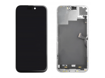 Дисплей для iPhone 15 Pro Max + тачскрин черный с рамкой 100% (REF) с датчиком