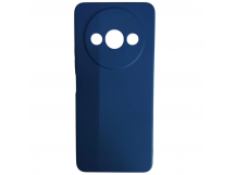 Чехол силиконовый Xiaomi Redmi А3/A3X/POCO C61 Silicone Cover без лого темно-синий