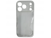 Чехол силиконовый iPhone 17 Pro прозрачный с защитой камеры