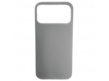 Чехол пластиковый iPhone 17 Pro Max карбон белый