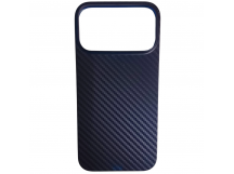Чехол пластиковый iPhone 17 Pro Max карбон синий