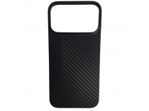 Чехол пластиковый iPhone 17 Pro Max карбон черный