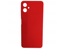Чехол силиконовый Samsung A06 Silicone Cover без лого красный