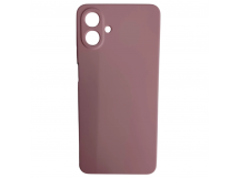 Чехол силиконовый Samsung A07 Silicone Cover без лого розовый