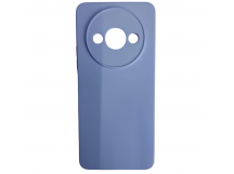 Чехол силиконовый Xiaomi Redmi А3/A3X/POCO C61 Silicone Cover без лого голубой