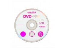 Диск SMARTBUY DVD-RW, 4.7 Гб, 4х, в шпиле, (мин. 100шт) (SBDV-RW100S) (100/600)