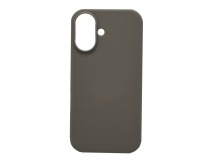 Чехол Silicone Case (YD) для iPhone 16 серый титан