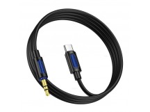 Аудио Адаптер BOROFONE BL20 Type-C - 3.5mm AUX Silicone (черный), мятая упаковка