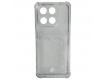 Чехол силиконовый Honor X7D прозрачный с визитницей