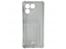 Чехол силиконовый Tecno Pova 7 Neo с визитницей прозрачный