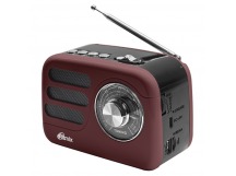 Радиоприемник трёхдиапазонный RITMIX RPR-033 CHOCOLATE, Bluetooth v.5.3, USB флэш/microSD, MP3, вход USB Type-C, шоколадный(1/30)