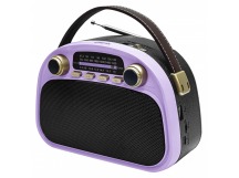 Радиоприемник трёхдиапазонный RITMIX RPR-040 LAVENDER, Bluetooth v.5.3, USB флэш/microSD, MP3, вход USB Type-C, ручка для переноски, лавандовый(1/18)
