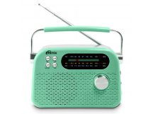 Радиоприёмник RITMIX RPR-045 MINT, Bluetooth v.5.3, FM/AM/SW, USB, micro SD, кабель Type-C - USB (1/16)