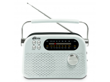 Радиоприёмник RITMIX RPR-045 WHITE, Bluetooth v.5.3, FM/AM/SW, USB, micro SD, кабель Type-C - USB (1/16)