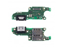 Шлейф для Huawei Nova Y73 плата системный разъем/разъем SIM/микрофон - Премиум