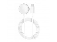 Беспроводное зарядное устройство для Apple Watch (Magnetic Charging, Type-C) Белый