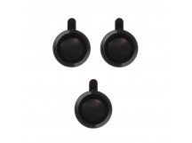 Защитное стекло линзы камеры для iPhone 16 Pro/16 Pro Max (комплект 3 шт.) Черный