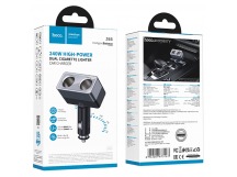 Разветвитель прикуривателя Hoco Z65, 2 гнезда, черный