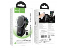Держатель для телефона Hoco HW36 magsafe магнитный+беспроводная зарядка, в воздуховод, черный