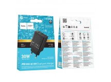 Адаптер сетевой Hoco CS95A, (QC3.0+PD30W) черный