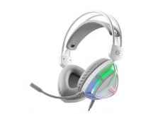 Игровая гарнитура Prism белый, RGB, провод 2 м