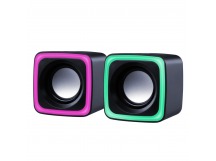 Акустическая 2.0 система Solar 7 6Вт, подсветка, питание от USB