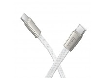Кабель USB-C Hoco X125 60W Type-C/Type-C 1м белый