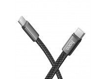 Кабель USB-C Hoco X125 60W Type-C/Type-C 1м черный