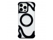 Чехол-накладка - SMZ07 Glassy SafeMag для "Apple iPhone 16 Pro Max" (black) (243148)