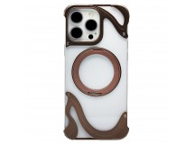 Чехол-накладка - SMZ08 Glassy SafeMag для "Apple iPhone 16 Pro Max" (gold) (243149)