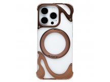 Чехол-накладка - SMZ08 Glassy SafeMag для "Apple iPhone 16 Pro" (gold) (243152)