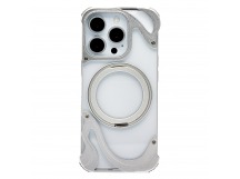Чехол-накладка - SMZ08 Glassy SafeMag для "Apple iPhone 16 Pro" (silver) (243153)