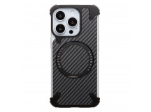 Чехол-накладка - Z-09 Carbon SafeMag для "Apple iPhone 16 Pro" (black) (243171)