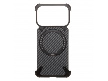 Чехол-накладка - Z-09 Carbon SafeMag для "Apple iPhone 17 Pro" (black) (243169)
