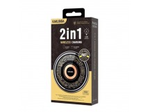 Беспроводное зарядное устройство KAKUSIGA KSC-1148 2 в1 (15W) черное