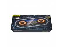 Беспроводное зарядное устройство KAKUSIGA KSC-1152 2 в1 (15W) черное