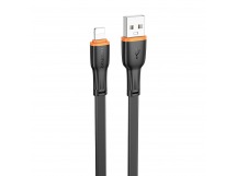 Кабель USB - Apple lightning Borofone BX118 Esplendido 12W 100см 2,4A  (black) (242858)