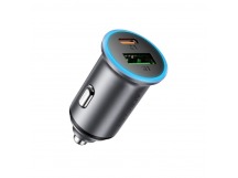 Автомобильный адаптер питания ACEFAST B15 USB C/USB A 65W (серый)