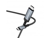Кабель HOCO UA43 Type-C to HDMI HD (черный) 1.8м