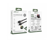 Кабель TypeC - TypeC ACEFAST C10-03 Silicone (черный) 1.2м