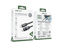 Кабель TypeC - TypeC ACEFAST C15-03 Display (черный) 1.2м